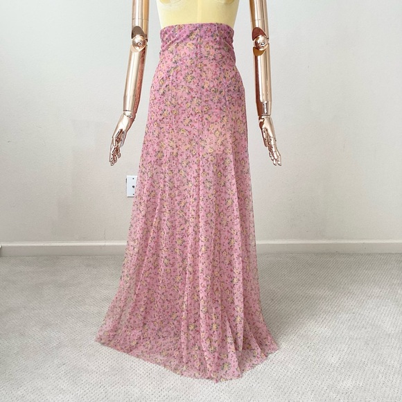 Philosophy di Lorenzo Serafini Dresses & Skirts - Philosophy di Lorenzo Serafini Pink Floral Maxi Skirt SZ XXS